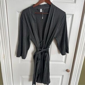 NWOT MYF Cargo Nightwear women's robe Spa Bath Robe Small gray